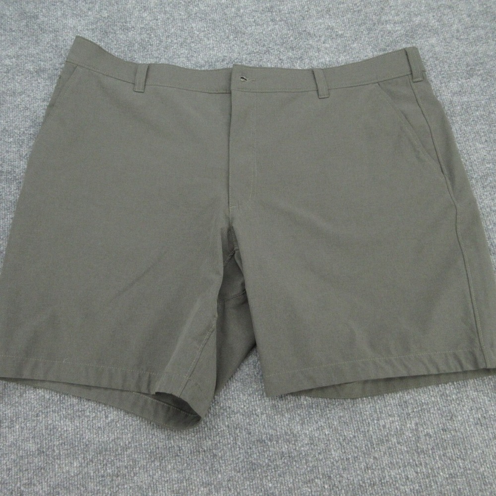 Duluth Trading Co Mens Shorts Standard Fit Olive Green Stretch Utility 44
